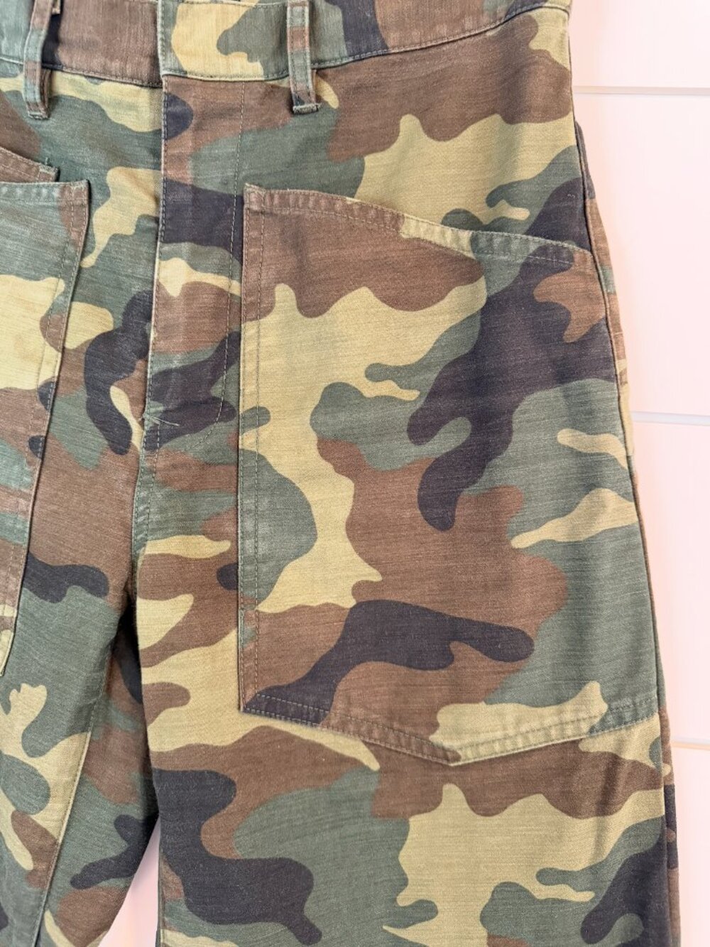 Nili Lotan Camouflage Cropped Utility Pants - Olive/Forest/Black - Picture 4 of 8